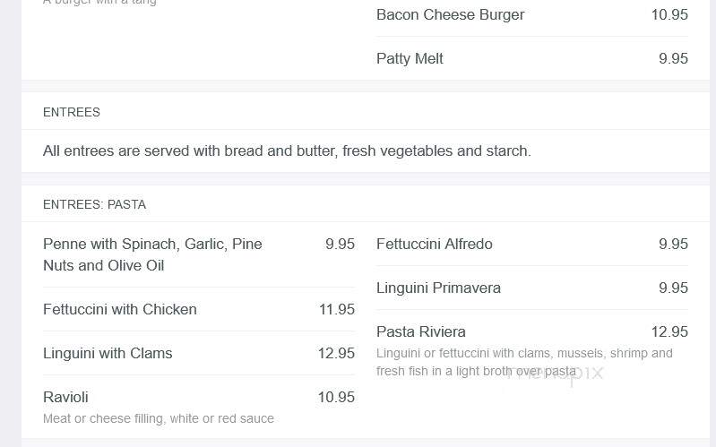 Petar's Restaurant - Lafayette, CA menu_pic