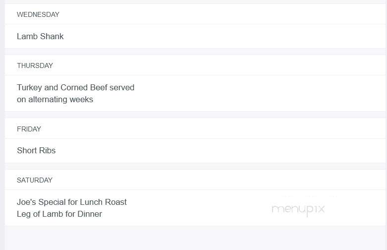 Petar's Restaurant - Lafayette, CA menu_pic