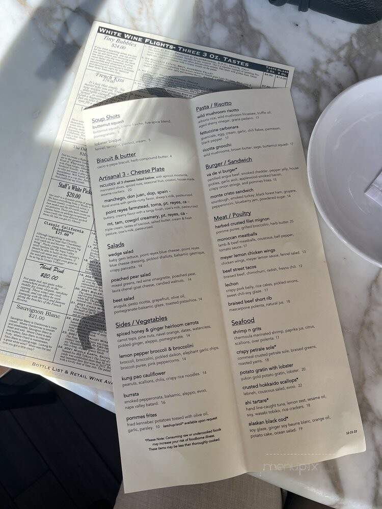 Va De Vi Bistro & Wine Bar - Walnut Creek, CA menu_pic