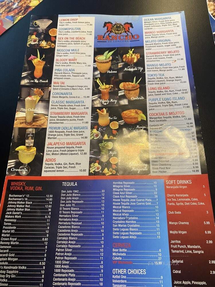El Rancho Restaurant - Concord, CA menu_pic