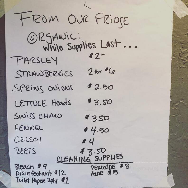 Corkscrew Cafe - Carmel Valley, CA menu_pic