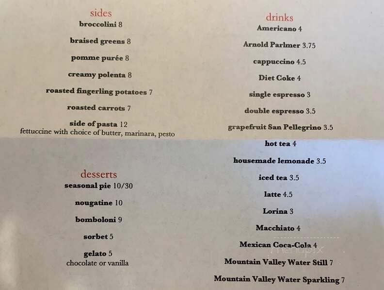 Corkscrew Cafe - Carmel Valley, CA menu_pic