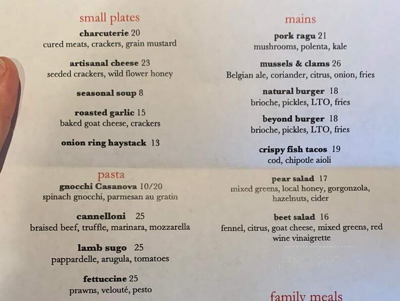 Corkscrew Cafe - Carmel Valley, CA menu_pic