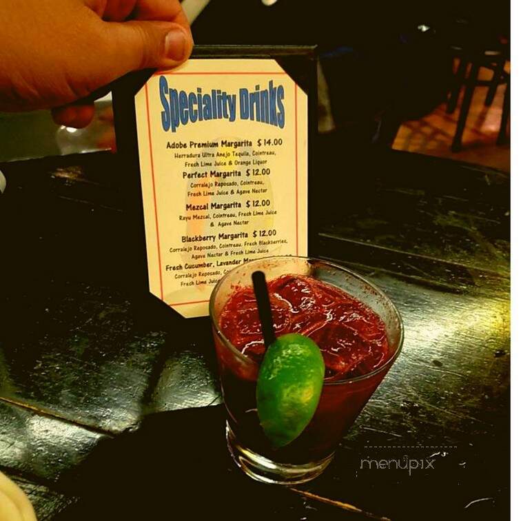 Adobe Cantina - Agoura Hills, CA menu_pic