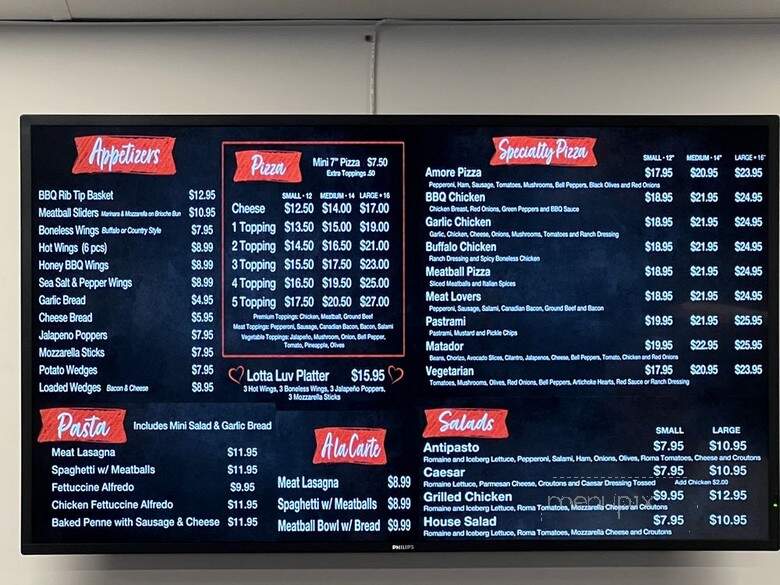 That's Amore - Whittier, CA menu_pic