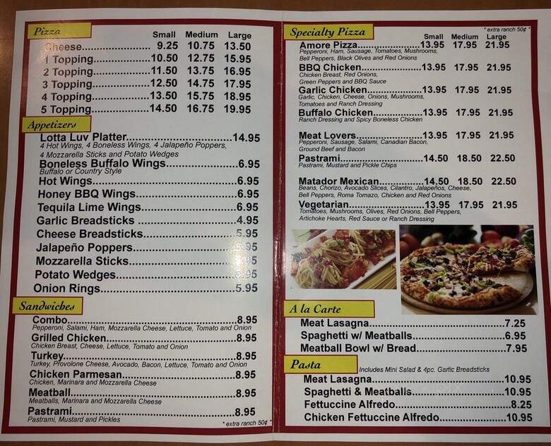 That's Amore - Whittier, CA menu_pic