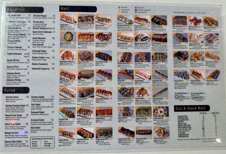Niko Niko Sushi - Irvine, CA menu_pic