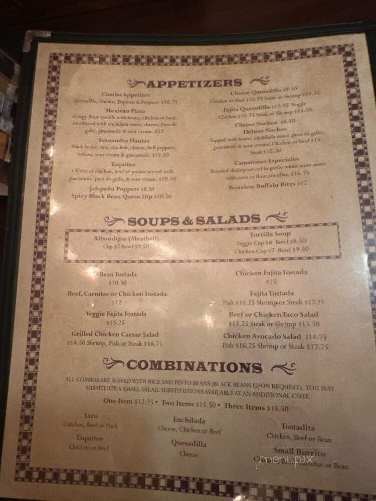 Amber's Cantina - Laguna Niguel, CA menu_pic
