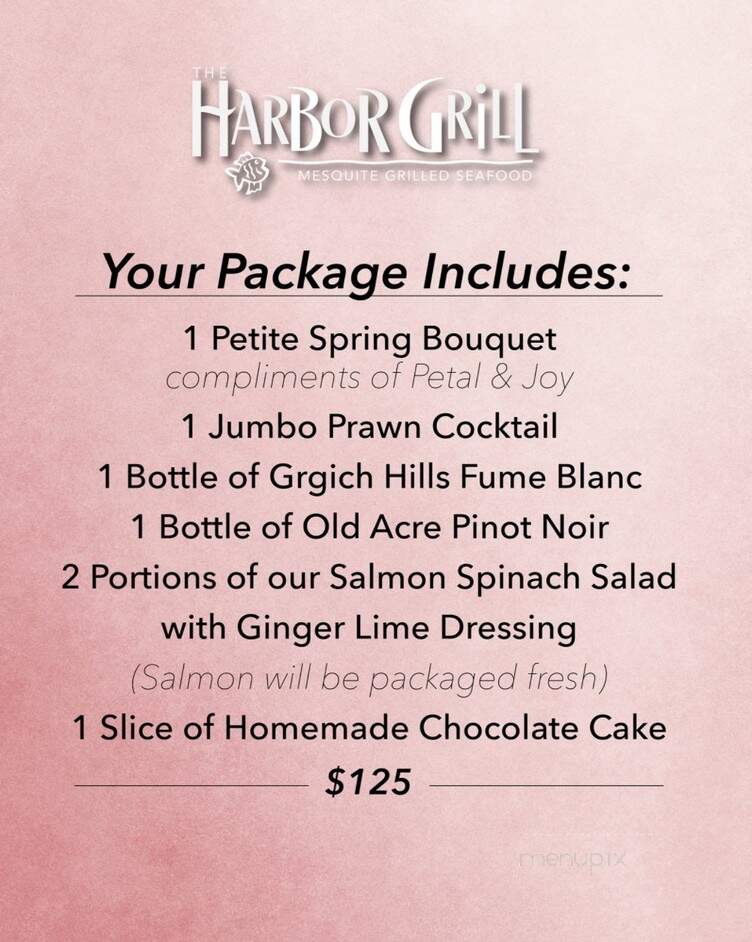 Harbor Grill Restaurant - Dana Point, CA menu_pic