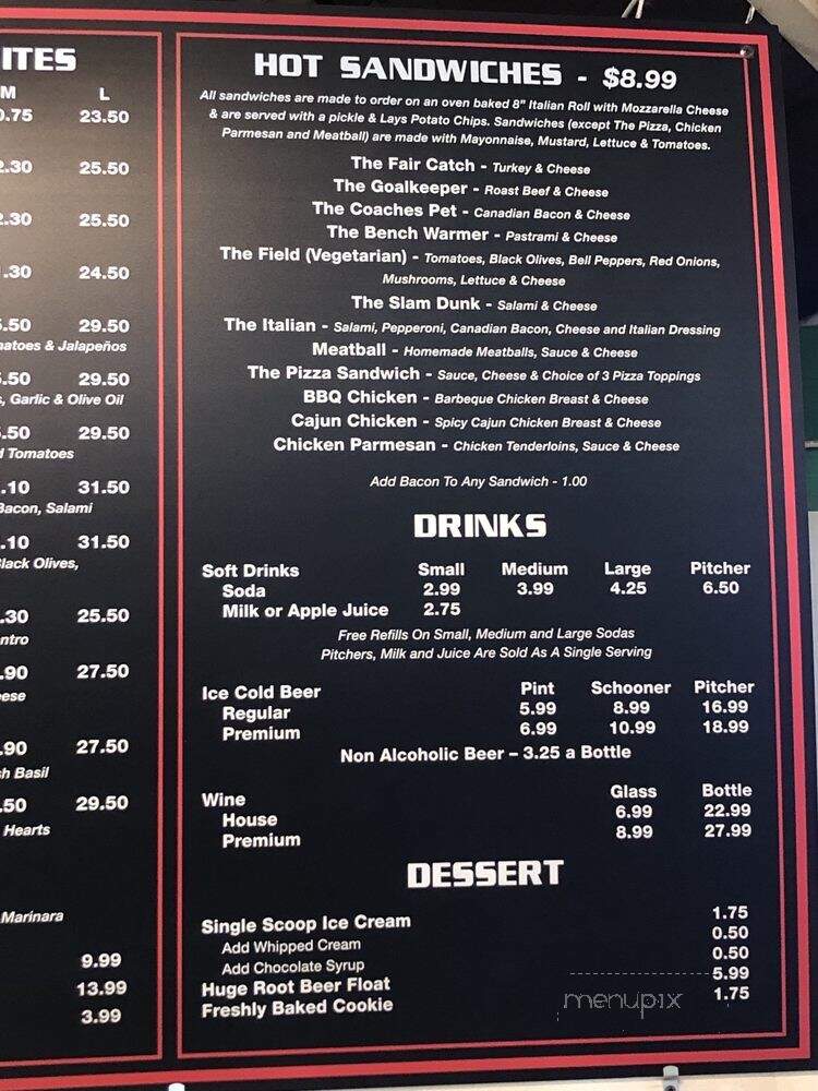 Ball Park Pizza - San Juan Capistrano, CA menu_pic