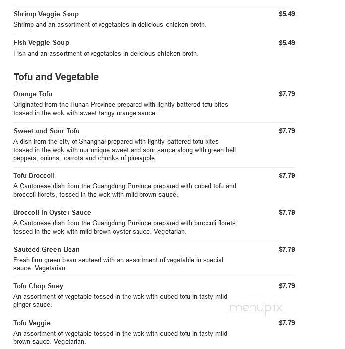 Mr You Express - Rancho Cucamonga, CA menu_pic