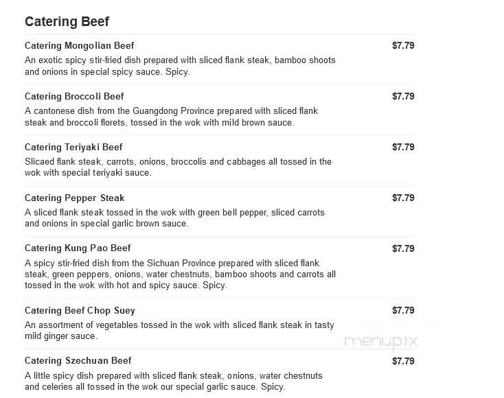 Mr You Express - Rancho Cucamonga, CA menu_pic