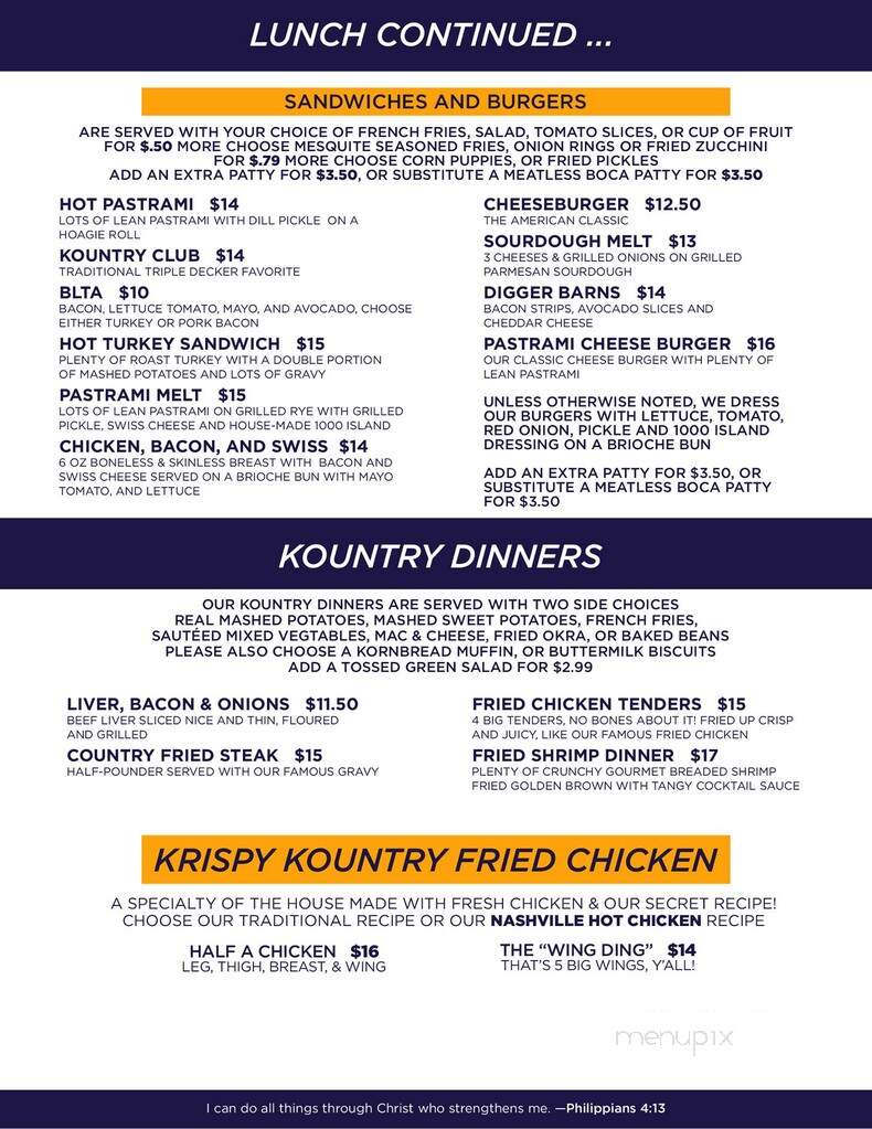Kountry Folks Homestyle Restaurant - Riverside, CA