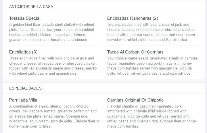 Pancho Villas Mexican Grill Restaurant & Entertainment - Fontana, CA menu_pic
