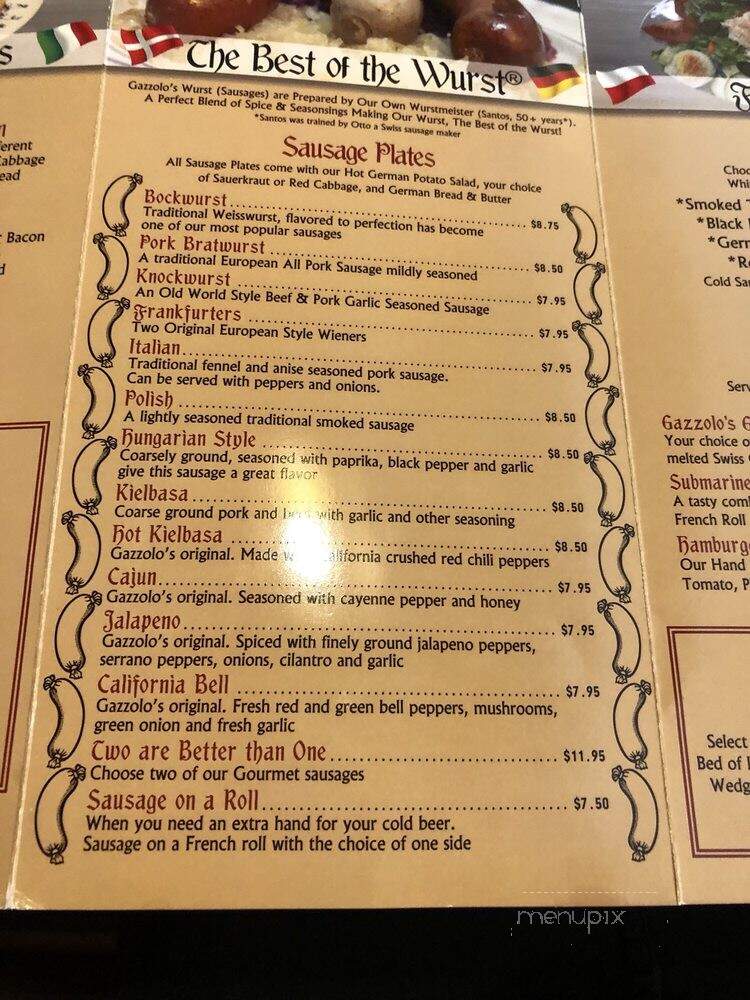 Gazzolo's Sausage Co Restaurant - San Bernardino, CA