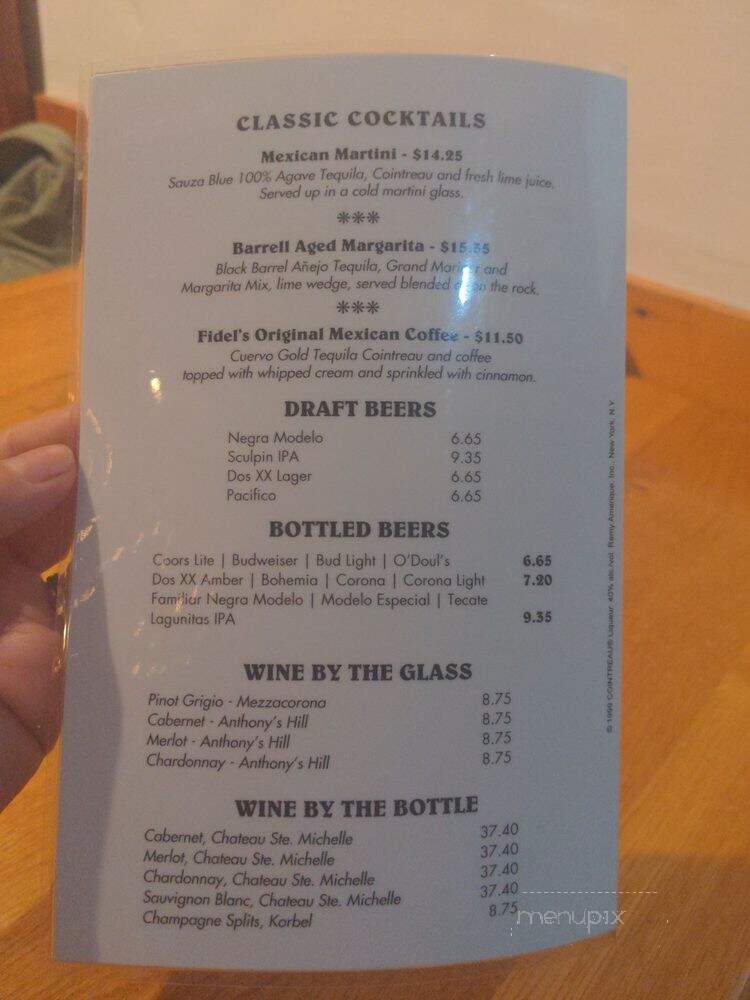Fidel's Little Mexico - Solana Beach, CA menu_pic