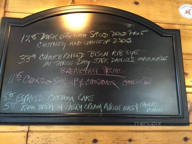 North Shore Cafe - Fawnskin, CA menu_pic