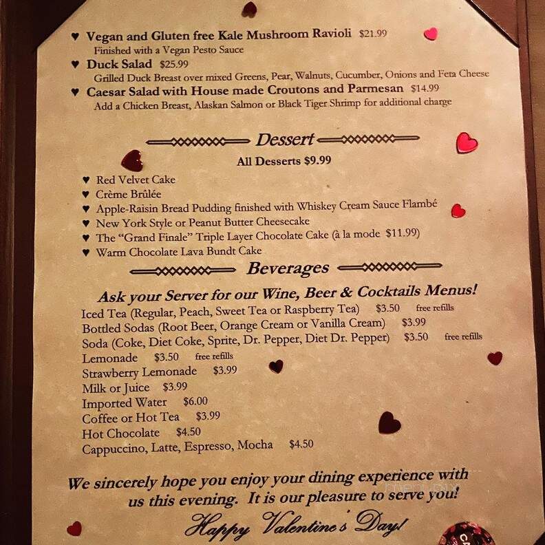 Peppercorn Grille - Big Bear Lake, CA menu_pic