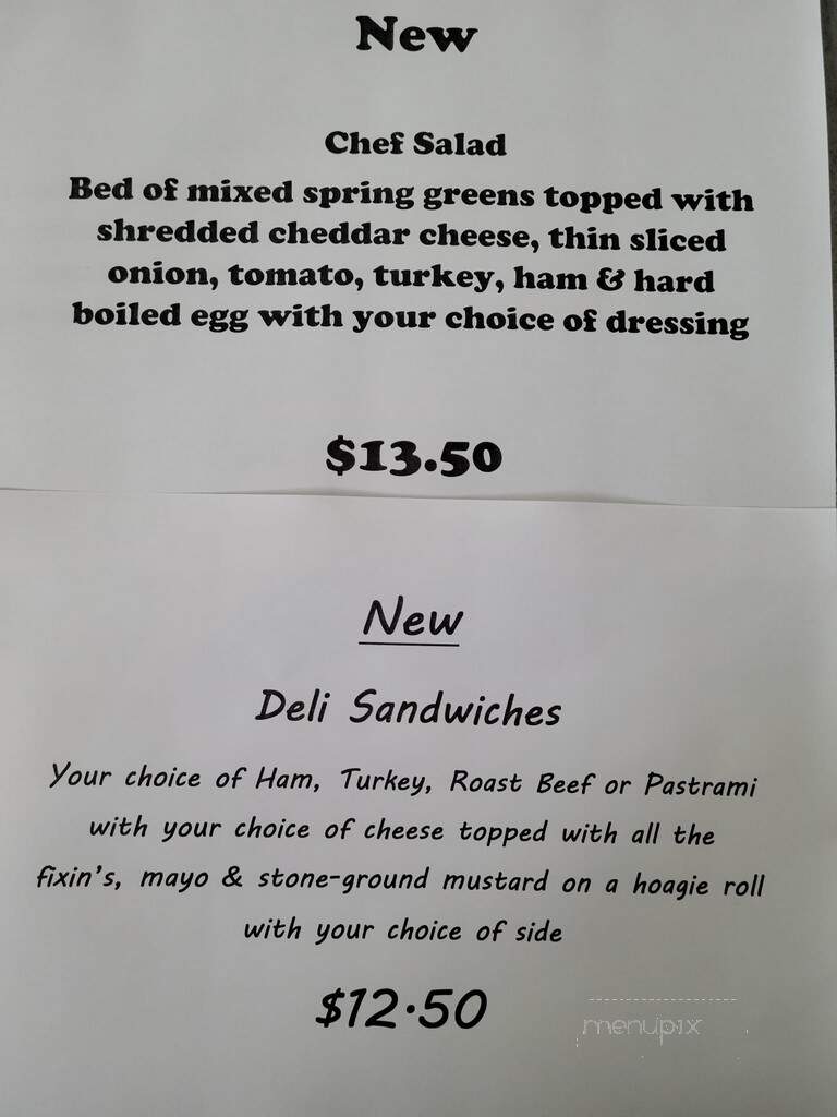Dotty's Korner Kitchen - Etna, CA menu_pic