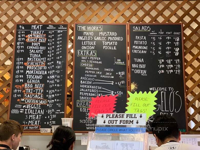 Angelo's Wine Country Deli - Sonoma, CA menu_pic