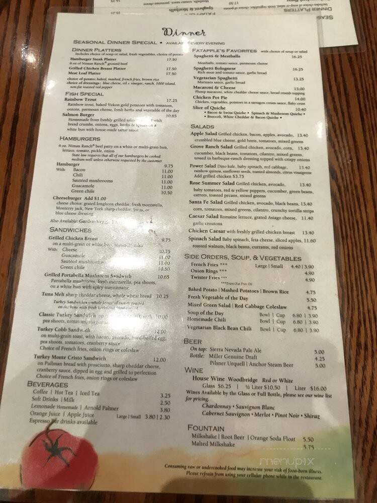 Fat Apple's Restaurant-Bakery - Berkeley, CA menu_pic