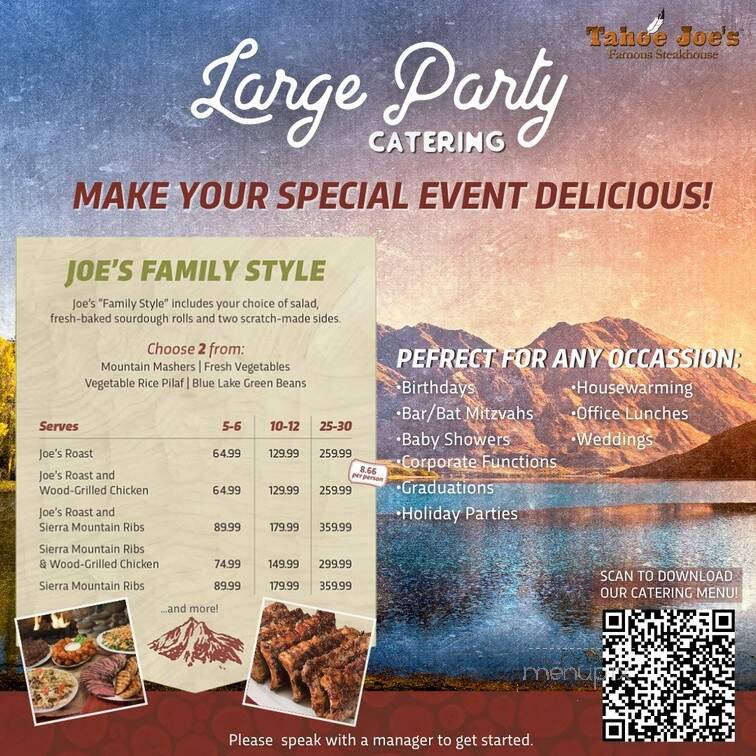 Tahoe Joe's Famous Steak House - Vacaville, CA menu_pic