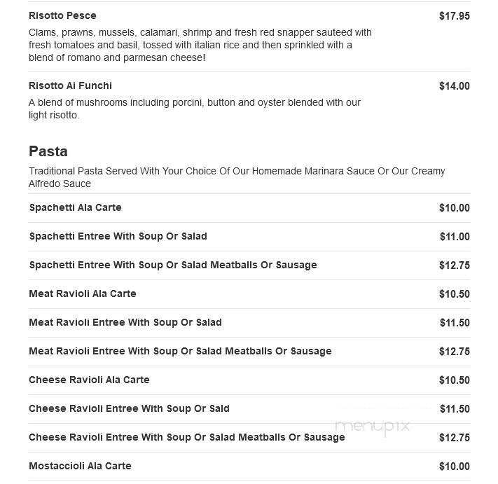 Di Cicco's Italian Restaurant - Campbell, CA menu_pic