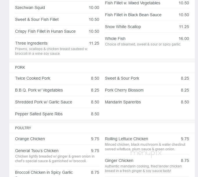 Uncle Kwok's Szechwan Restaurant - Aptos, CA menu_pic