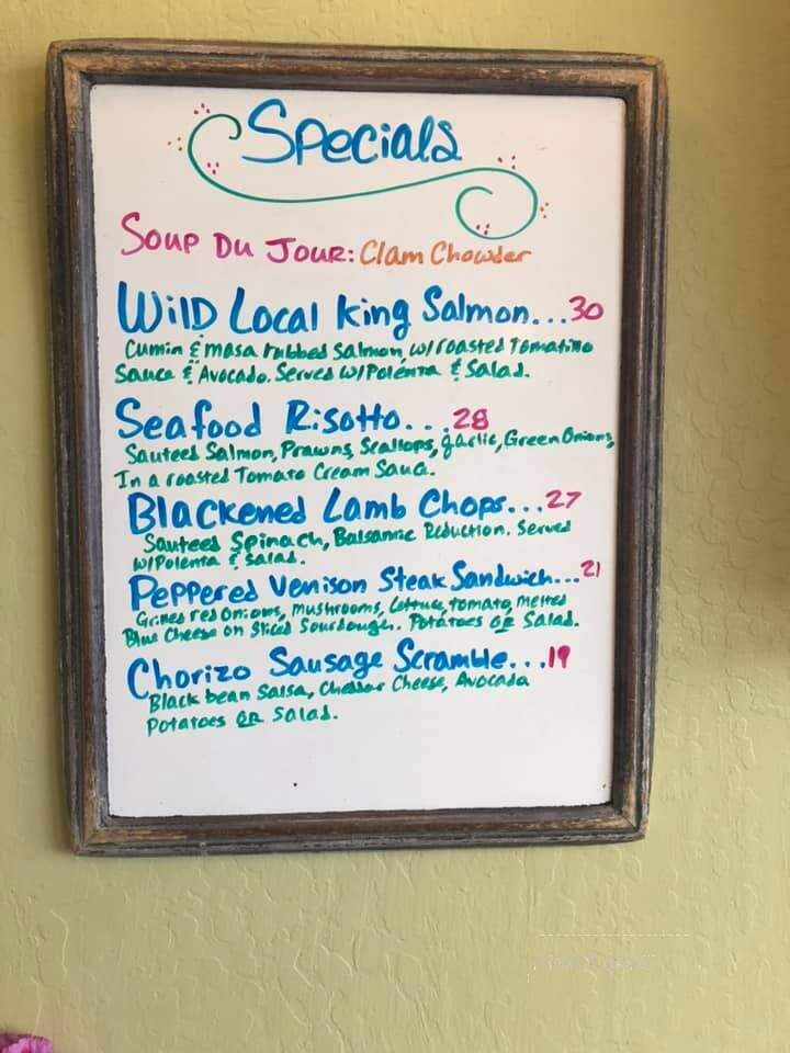 Cafe Sparrow - Aptos, CA menu_pic