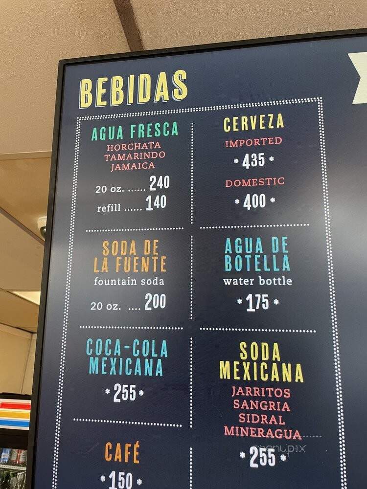 Taqueria Lorena's - San Jose, CA menu_pic