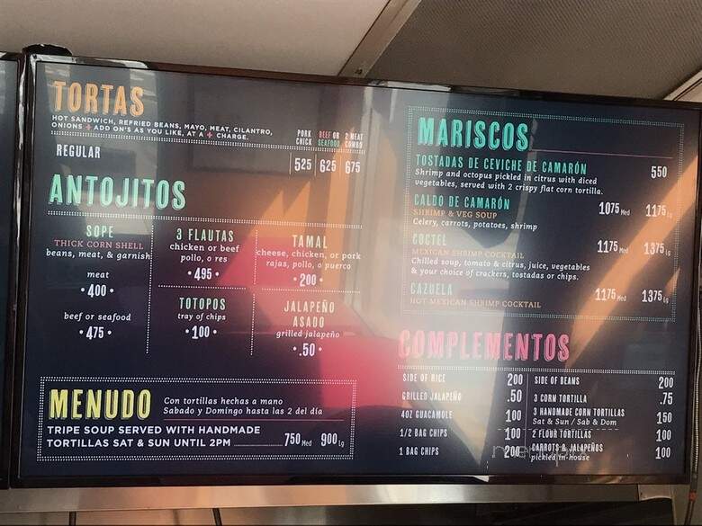 Taqueria Lorena's - San Jose, CA menu_pic