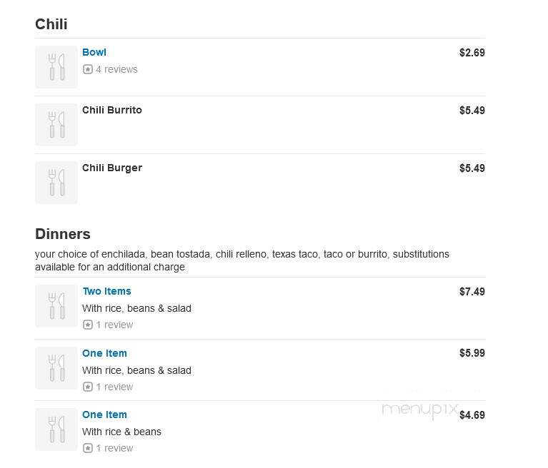 La Comida - Chico, CA menu_pic