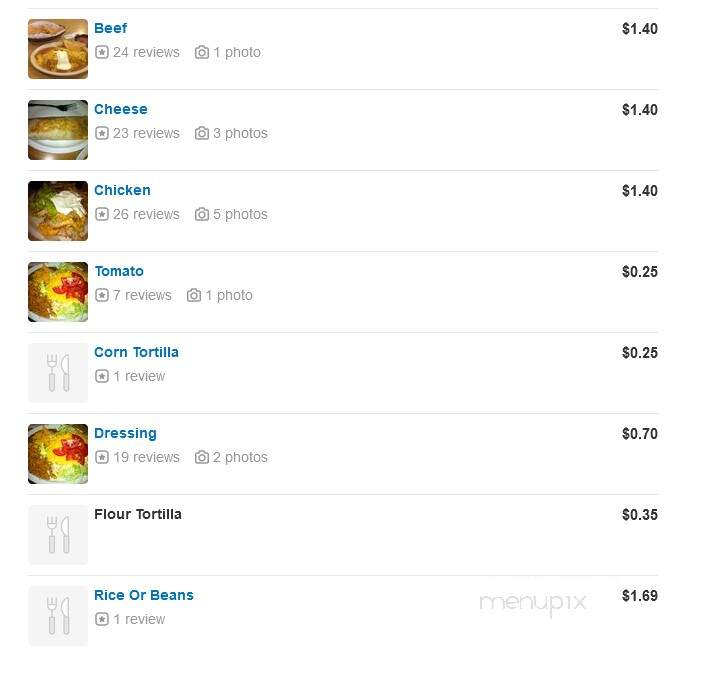 La Comida - Chico, CA menu_pic