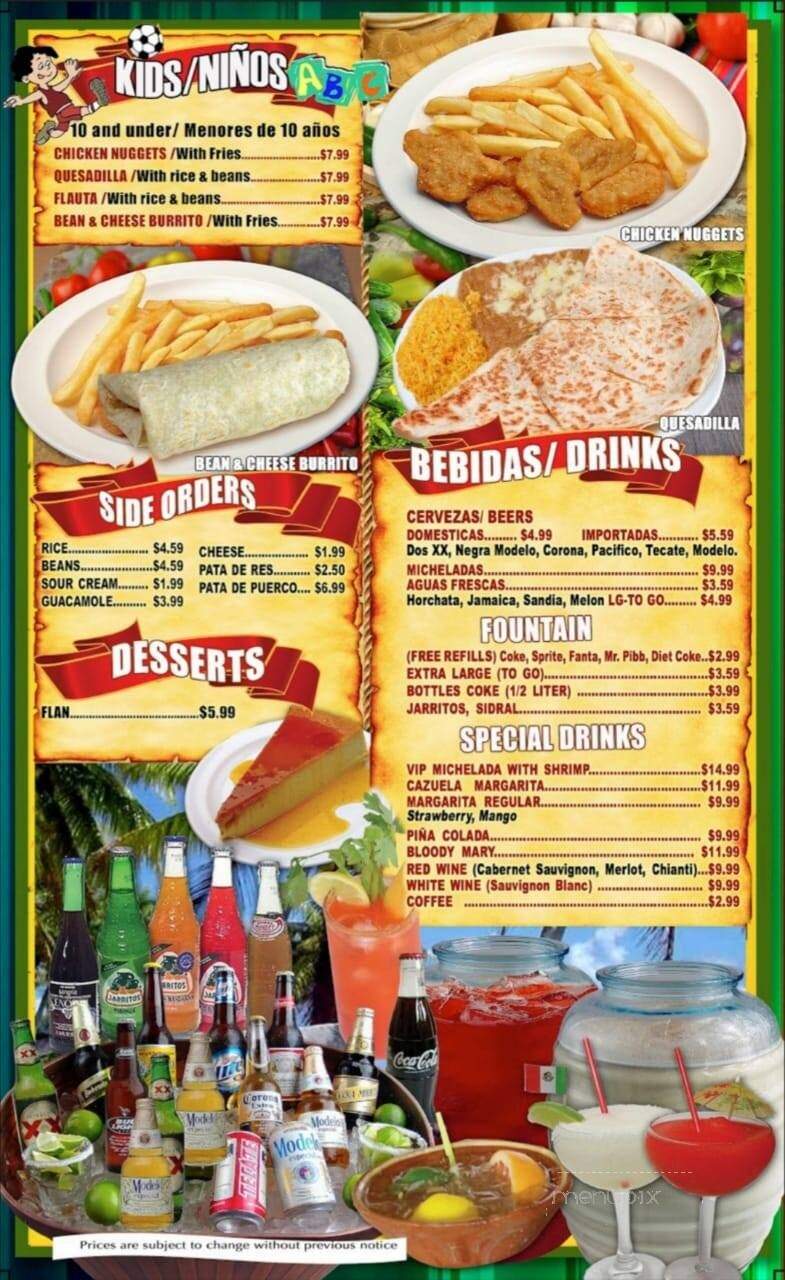 Robertas Mexican Food - Sacramento, CA menu_pic