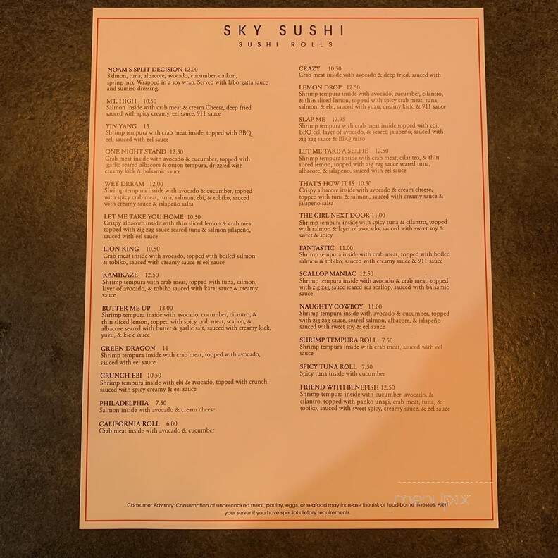 Sky Sushi - El Dorado Hills, CA