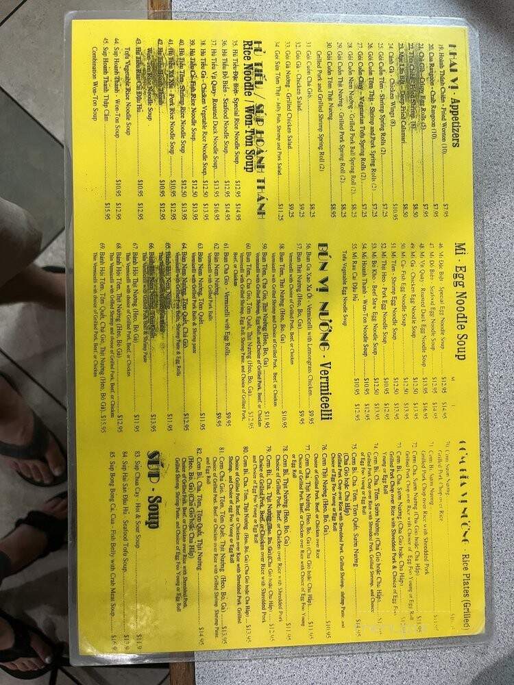Pho Bac Noodle Palace - Modesto, CA menu_pic