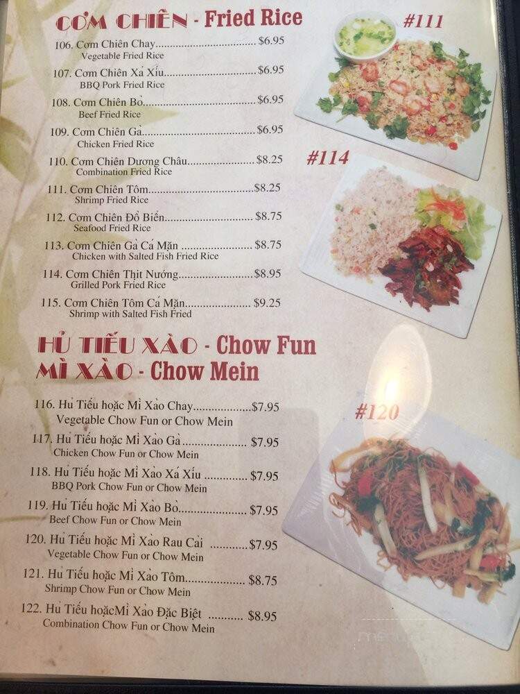 Pho Bac Noodle Palace - Modesto, CA menu_pic