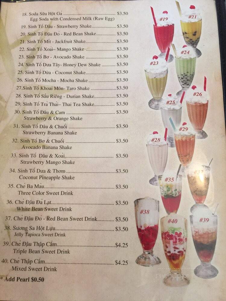 Pho Bac Noodle Palace - Modesto, CA menu_pic