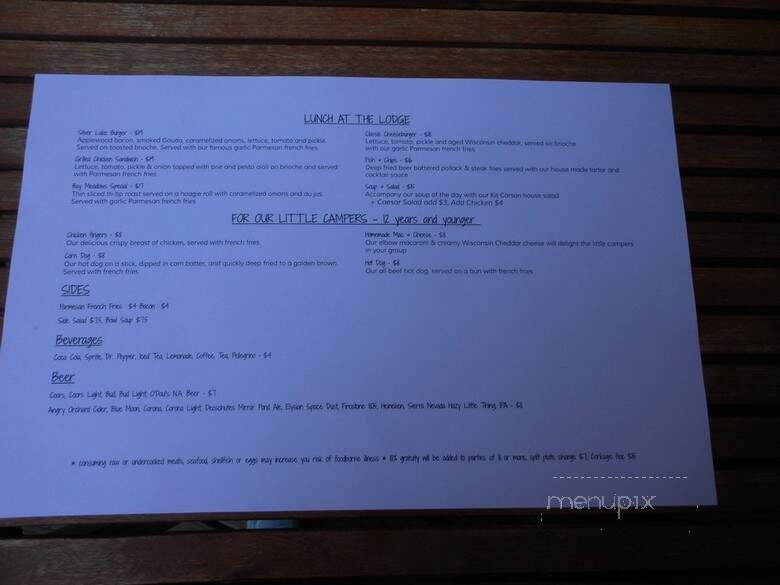 Kit Carson Lodge & Restaurant - Kit Carson, CA menu_pic