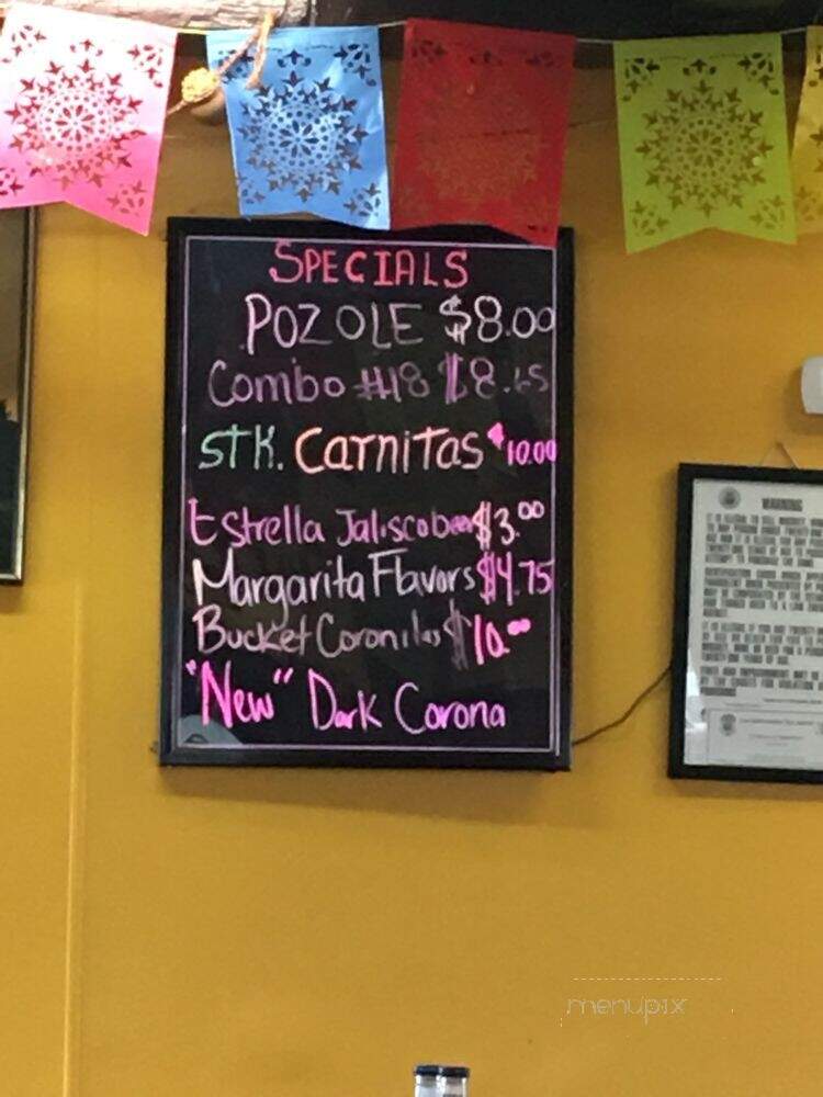 Arceo's Mexican Restaurant - Colorado Springs, CO menu_pic