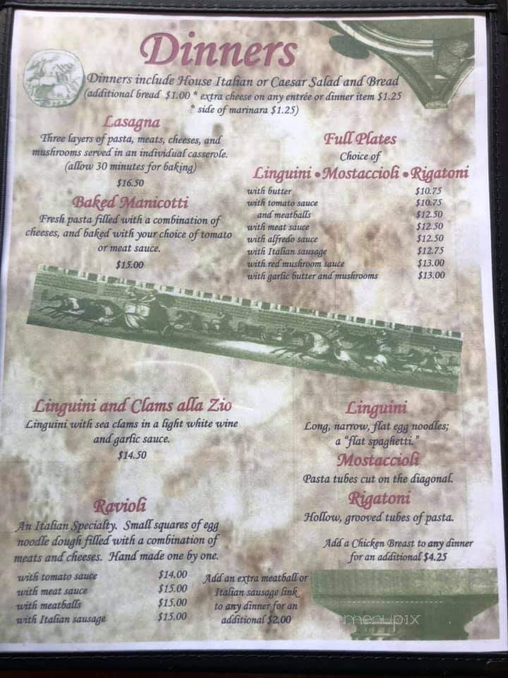 Roman Villa Pizza - Colorado Springs, CO menu_pic