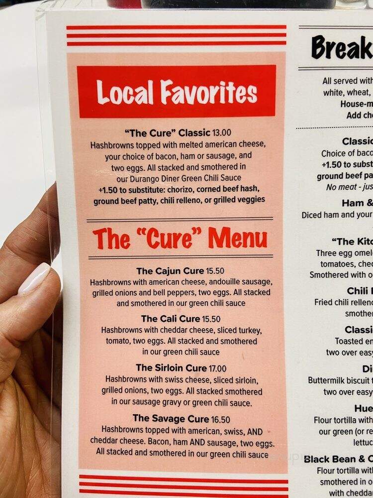 Durango Diner - Durango, CO menu_pic