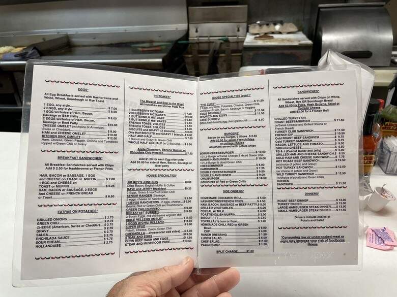 Durango Diner - Durango, CO menu_pic