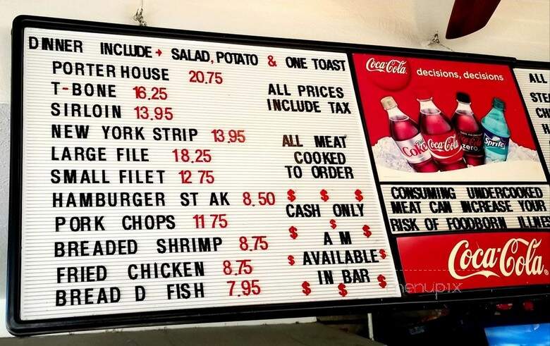 Columbine Steak House & Lounge - Denver, CO menu_pic
