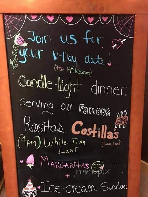 Rosita's Mexican Restaurant - Westminster, CO menu_pic