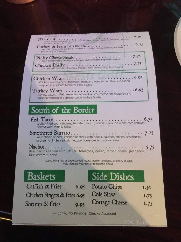 J D's Bait Shop Sports Grill - Greenwood Village, CO menu_pic