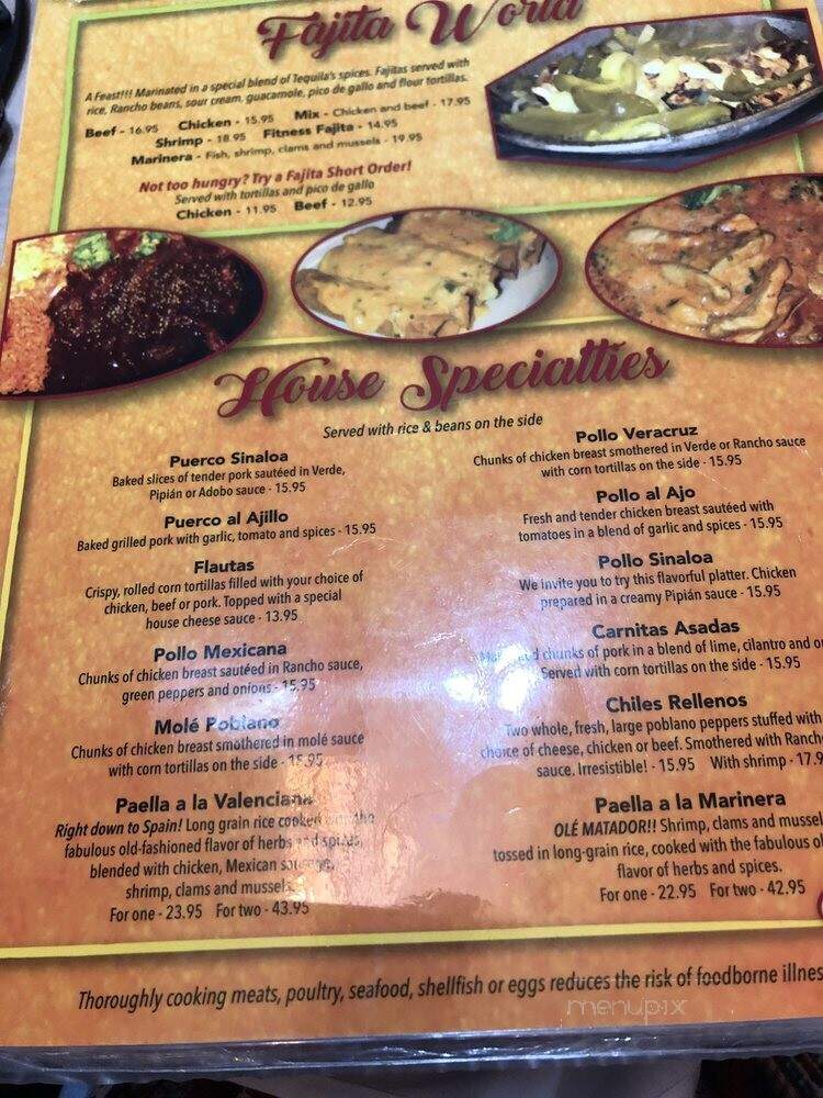 Tequilas Restaurant - Waterbury, CT menu_pic