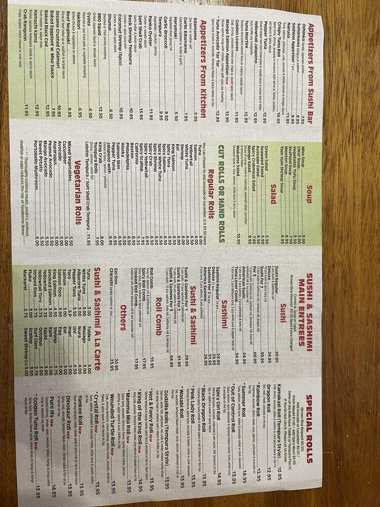 Wasabi - Orange, CT menu_pic