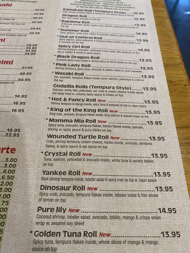 Wasabi - Orange, CT menu_pic