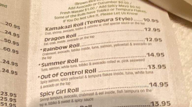 Wasabi - Orange, CT menu_pic